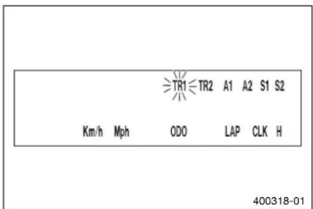 TR1≤TR2 A1 A2 S1 S2 Km/h Mph ODO LAP CLK H 400318-01