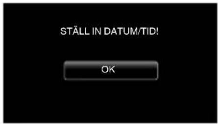 STÄLL IN DATUM/TID! OK