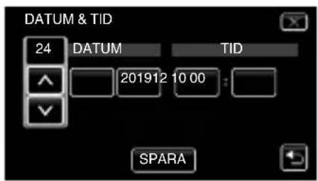 DATUM & TID 24 DATUM TID 201912 10.00 : SPARA