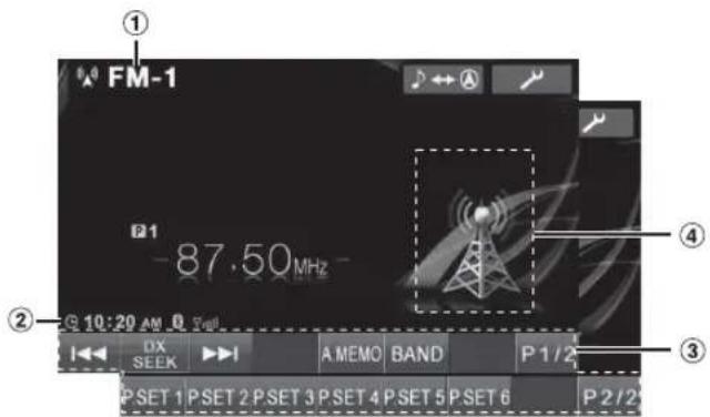 FM-1 P1 -87.50MHz 10:20 AM 3:49 I ← DX SEEK → I A MEMO BAND P 1/2 P SET 1 P SET 2 P SET 3 P SET 4 P SET 5 P SET 6 P 2/2