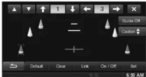 Guide Off Caution Default Clear Link On / Off Set 6:50 AM