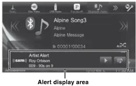 Alpine Song3 Alpine Alpine Message 00001/00034 Artist Alert sxm Roy Orbison 009 - 90s on 9 Alert display area