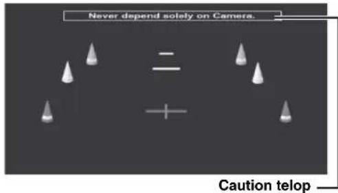 Never depend solely on Camera. = + Caution telop
