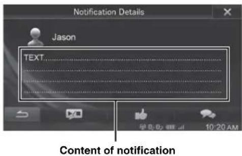 Notification Details Jason TEXT Content of notification