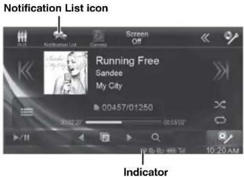 Notification List icon Running Free Sandee My City 00457/01250 Indicator 10:20 AM