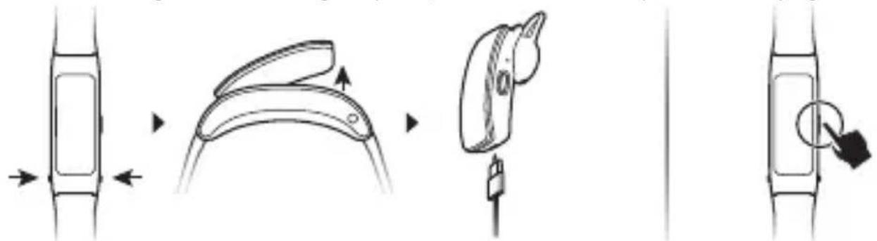 HUAWEI TalkBand B3 Lite - Aproces ieslēgšana - 1