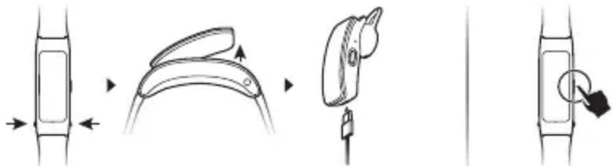 HUAWEI TalkBand B3 Lite - Vklop zapestnice - 1