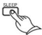 ONKYO T-405TX - Press the SLEEP button repeatedly to set the desired sleep time. - 1