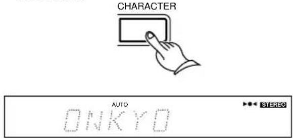 CHARACTER AUTO ONKYO STEREO