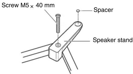 Screw M5 x 40 mm Spacer Speaker stand
