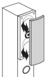 ONKYO SKF-4700 - Attaching and detaching the speaker grilles - 1
