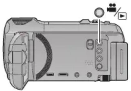 PANASONIC HC-V750M - Sådan skifter du mellem optagelsesfunktion og afspilningsfunktion på denne enhed - 1