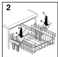 CANDY LSCD451TNORD - ADJUST BASKET TO THE LOWER POSITION: - 2