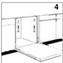 Simple line drawing of a cabinet or storage unit with no text, numbers, or symbols.