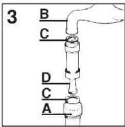 3 B C D C A