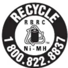 RECYCLE RBRC Ni-MH 7800.822.8837