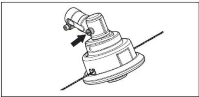 HUSQVARNA 131RB - To add grease to the bevel gear - 1