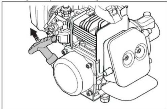 HUSQVARNA 131RB - To start a cold engine - 3