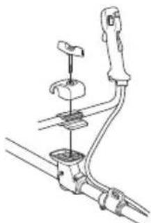 HUSQVARNA 336RK - Assembling the handlebar and throttle - 3