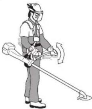 HUSQVARNA 336RK - Assembling the handlebar and throttle - 4
