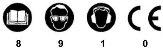 METABO STS 630 Set - Symbols on the machine - 1