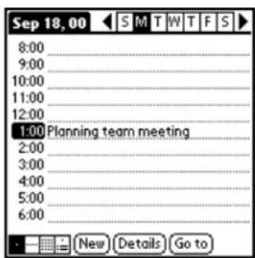 KYOCERA 7135 - Utilisation de Date Book (l'agenda) - 1