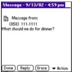 KYOCERA 7135 - Réception d'un message - 2