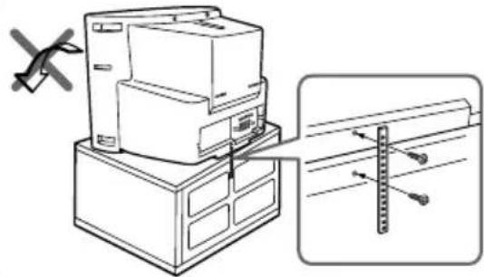 Technical line drawing of a mechanical device with a close-up inset showing a ruler and a helicopter (no text or symbols present)