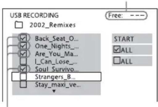 USB RECORDING 2002_Remixes Back_Seat_O... One_Nights_... Are_You_Ma... I_Can_Lose_... Soul Survivo... Strangers_B... Stay_maxi_ve... Free: --- START ALL ALL
