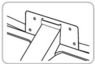 SAMSUNG UE48JU6645U - Placering af kablerne med kabelholderen - 1