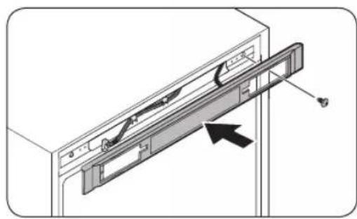 SAMSUNG RR39M75157F - TRIN 5 Montér køleskabsdøren igen - 2