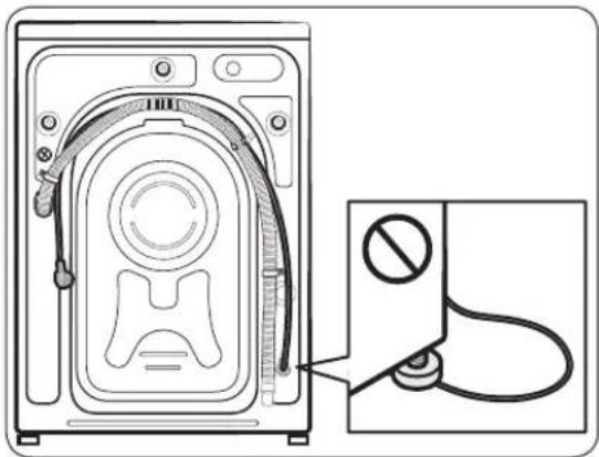 SAMSUNG WW84T954ASH - TRIN 3 Indstil justeringsfødderne - 3