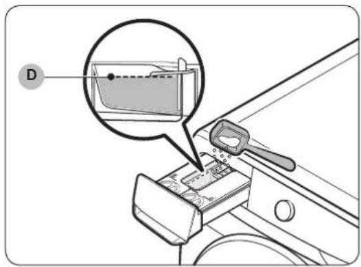 SAMSUNG WW80T634CLE - Retningslinjer for sæbeskuffen - 2