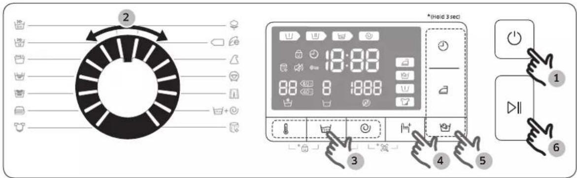 SAMSUNG WW70J5426EW - Enkla steg för att starta - 1