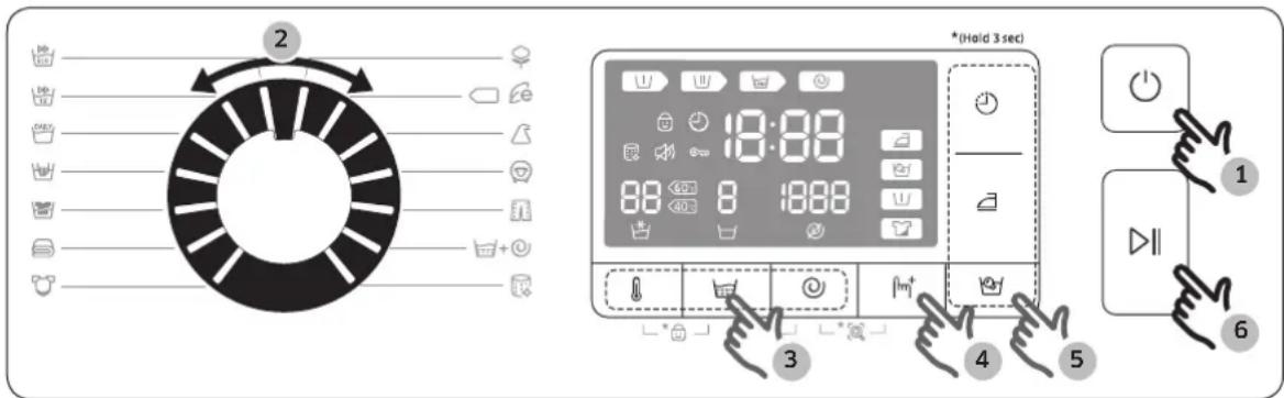 SAMSUNG WW80J5486MW - Enkla steg för att starta - 1