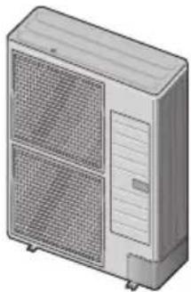 SAMSUNG AC100JXSCGH - Dimensioner, udendørsenhed - 1