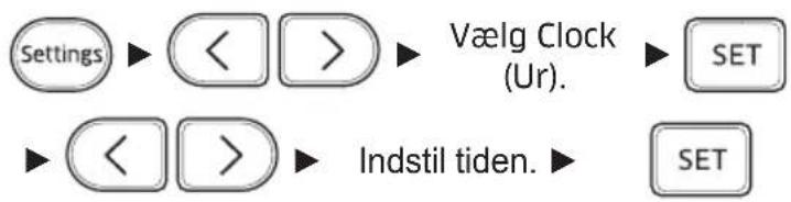 SAMSUNG AR12NXWSQWKNEE - Indstilling af nuværende tid - 1
