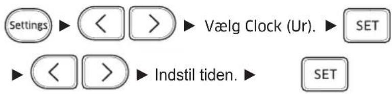 SAMSUNG AR09MSFSPWKNEE - Indstilling af klokkeslet - 1
