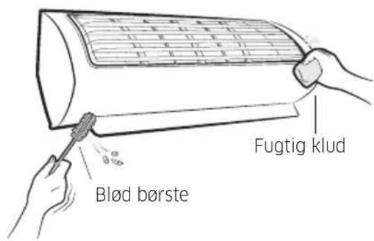 Blød børste Fugtig klud