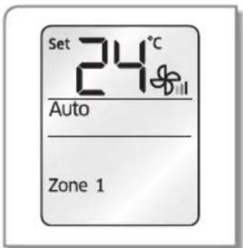Set 24°C Auto Zone 1