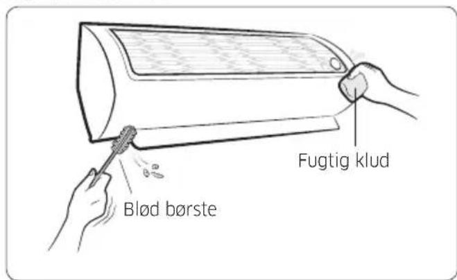Blød børste Fugtig klud