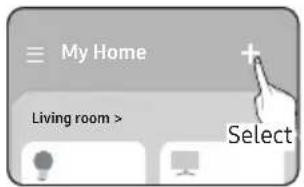≡ My Home Living room > Select