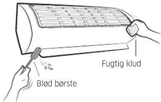 Fugtig klud Blød børste