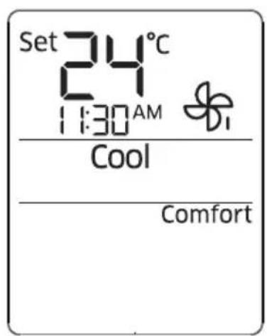 Set 24°C 1:30 AM Cool Comfort