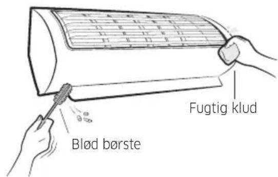 Blød børste Fugtig klud
