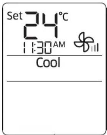 Set 24°C 1:30 AM Cool