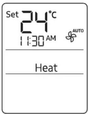 Set 24°C 11:30 AM AUTO Heat