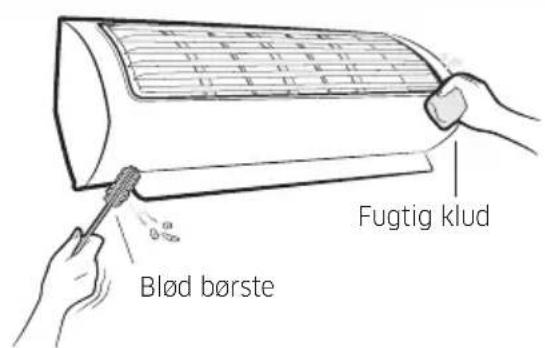 Blød børste Fugtig klud