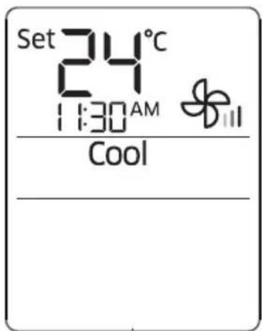 Set 24°C 1:30 AM Cool