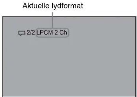 SONY CMT-SX2D - Visning af diskens information om lyd (kun DVD) - 1